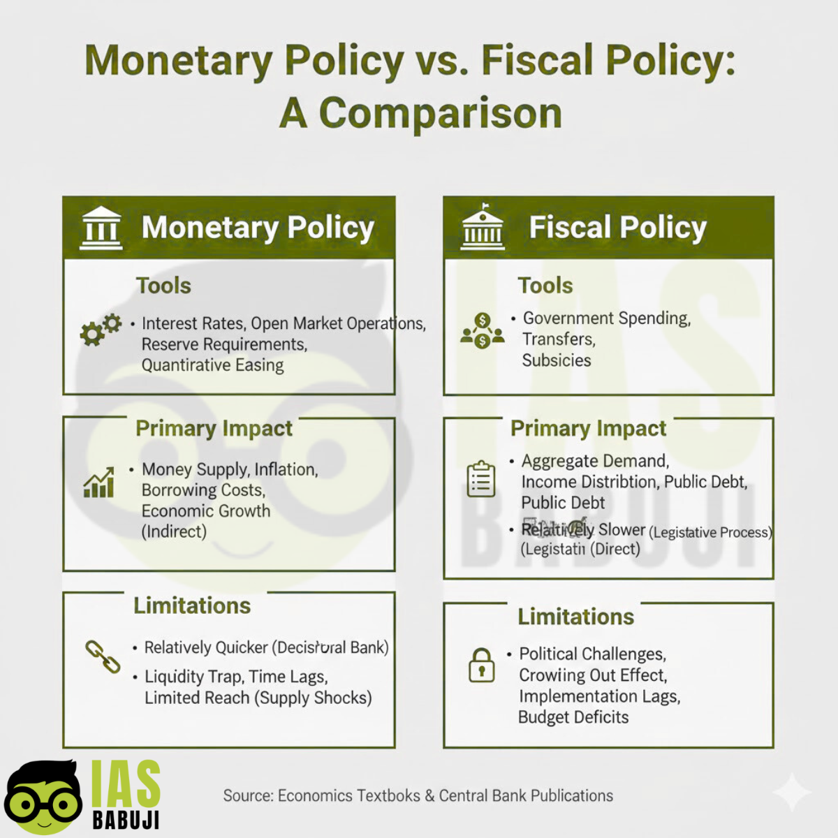 Monetary Policy vs Fiscal Policy